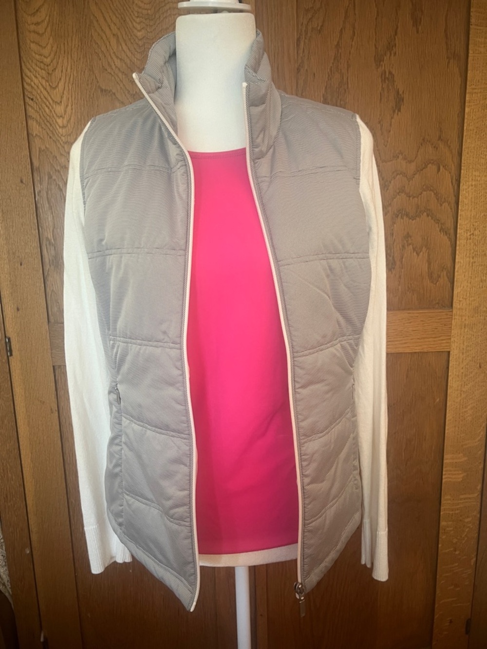 Cutter & Buck White Womens Cora Quilted Sweater Jacket : size S/P